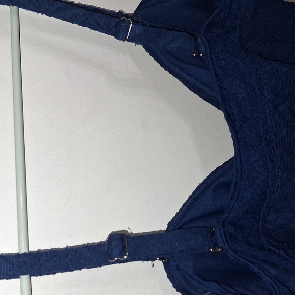 Swimwear/ Navy Blue Tankini Top- W Sz 16W - Picture 6 of 8